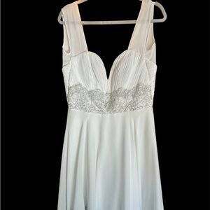 Bridal Mini Wedding Dress Authentic Ada Pelayo Couture MexicDesigner Never Worn